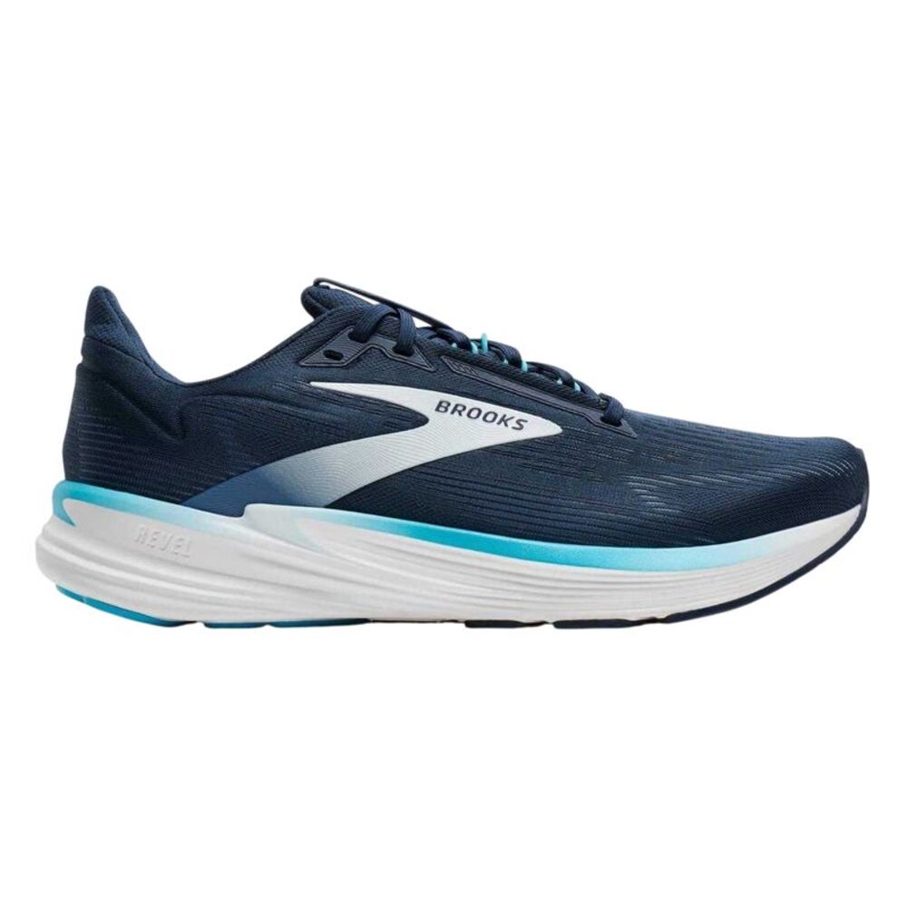 Brooks Mens Revel 8 Road Running Shoes / Navy/White